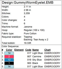 Load image into Gallery viewer, Candy Worm Fob