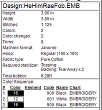 Load image into Gallery viewer, He/Him Pronouns Fob