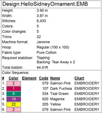 Load image into Gallery viewer, Hello Sidney Ornament