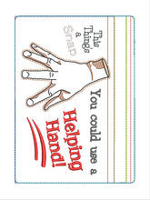 Load image into Gallery viewer, Helping Hand 5x7 Zipper Bag