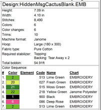 Load image into Gallery viewer, Hidden Message Cactus Greeting Card