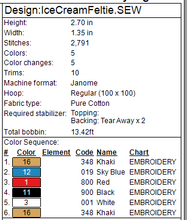 Load image into Gallery viewer, Ice Cream Feltie