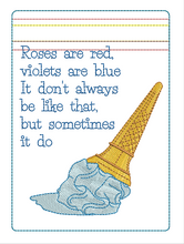 Load image into Gallery viewer, ITH Ice Cream Spill 5x7 Zipper Bag