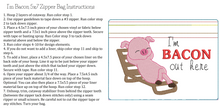 Load image into Gallery viewer, ITH I'm Bacon Out Here 5x7 Zipper Bag