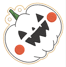 Load image into Gallery viewer, Jack O Lantern Three 4x4 Bunting