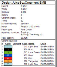 Load image into Gallery viewer, Juice Box Ornament