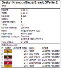 Load image into Gallery viewer, Krampus Ginger Bread Ornament