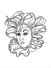 Load image into Gallery viewer, Lady Mardi Gras 5x7