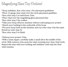 Load image into Gallery viewer, Magnifying Glass Toy and Eyelet
