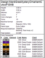 Load image into Gallery viewer, Mardi Gras Mystery Ornament