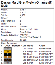 Load image into Gallery viewer, Mardi Gras Mystery Ornament