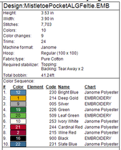 Load image into Gallery viewer, Mistletoe Pocket Ornament