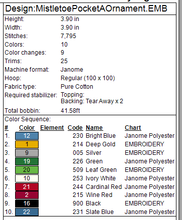 Load image into Gallery viewer, Mistletoe Pocket Ornament
