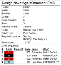 Load image into Gallery viewer, Never Again Ornament
