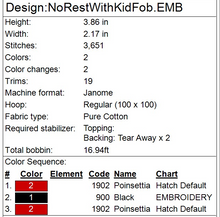 Load image into Gallery viewer, No Rest With Kid Fob