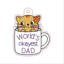 Load image into Gallery viewer, World's Okayest Mom/Mum Fob