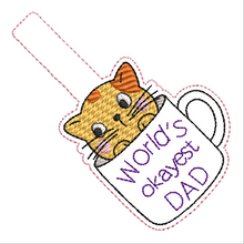 Load image into Gallery viewer, World's Okayest Mom/Mum Fob