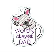 Load image into Gallery viewer, World's Okayest Dad Fob