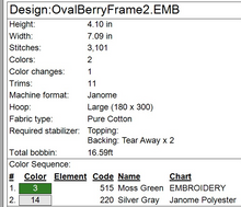 Load image into Gallery viewer, Oval Berry Frame