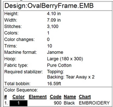 Load image into Gallery viewer, Oval Berry Frame
