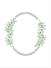 Load image into Gallery viewer, Oval Laurel Frame