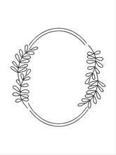 Load image into Gallery viewer, Oval Laurel Frame