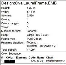 Load image into Gallery viewer, Oval Laurel Frame