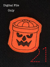 Load image into Gallery viewer, Halloween Pumpkin Bucket Feltie