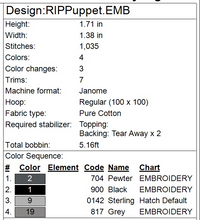 Load image into Gallery viewer, Tombstone Finger Puppet