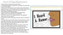 Load image into Gallery viewer, ITH Rumor 5x7 Zipper Bag