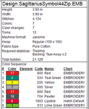 Load image into Gallery viewer, ITH Sagittarius Symbol 4x4 Zipper Bag