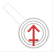 Load image into Gallery viewer, Sagittarius Symbol Fob/Eyelet