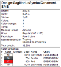 Load image into Gallery viewer, ITH Sagittarius Symbol Ornament