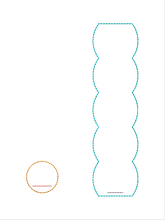 Load image into Gallery viewer, Scalloped Bookmark