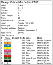 Load image into Gallery viewer, School Mini Felties