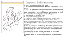 Load image into Gallery viewer, Scorpion 5x7 Zipper Bag