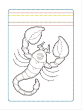 Load image into Gallery viewer, Scorpion 5x7 Zipper Bag