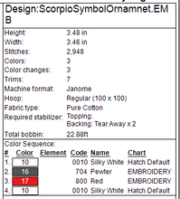 Load image into Gallery viewer, Scorpio Symbol Ornament