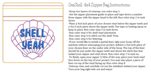 Load image into Gallery viewer, Sea Shell 4x4 Zipper Bag