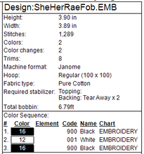 Load image into Gallery viewer, She/Her Pronouns Fob