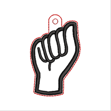 Load image into Gallery viewer, "A" Sign Language Fob