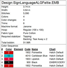Load image into Gallery viewer, "A" Sign Language Ornament