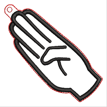 Load image into Gallery viewer, "B" Sign Language Ornament