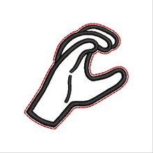 Load image into Gallery viewer, "C" Sign Language Fob