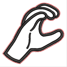 Load image into Gallery viewer, "C" Sign Language Ornament