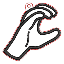 Load image into Gallery viewer, "C" Sign Language Ornament
