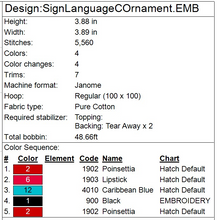 Load image into Gallery viewer, "C" Sign Language Ornament