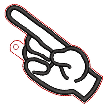 Load image into Gallery viewer, "D" Sign Language Ornament