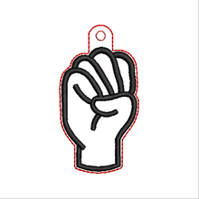 Load image into Gallery viewer, "E" Sign Language Fob