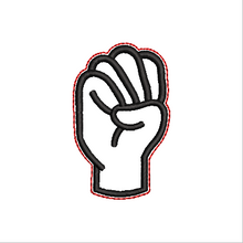 Load image into Gallery viewer, "E" Sign Language Fob